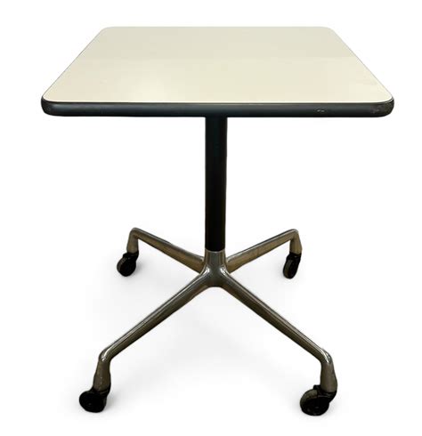 fake herman miller aluminum group table - Vintage Mid.